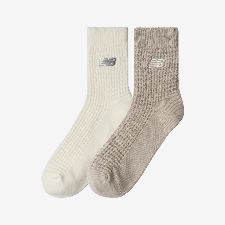 New Balance Waffle Ankle Sock 2 Pack 'Beige'