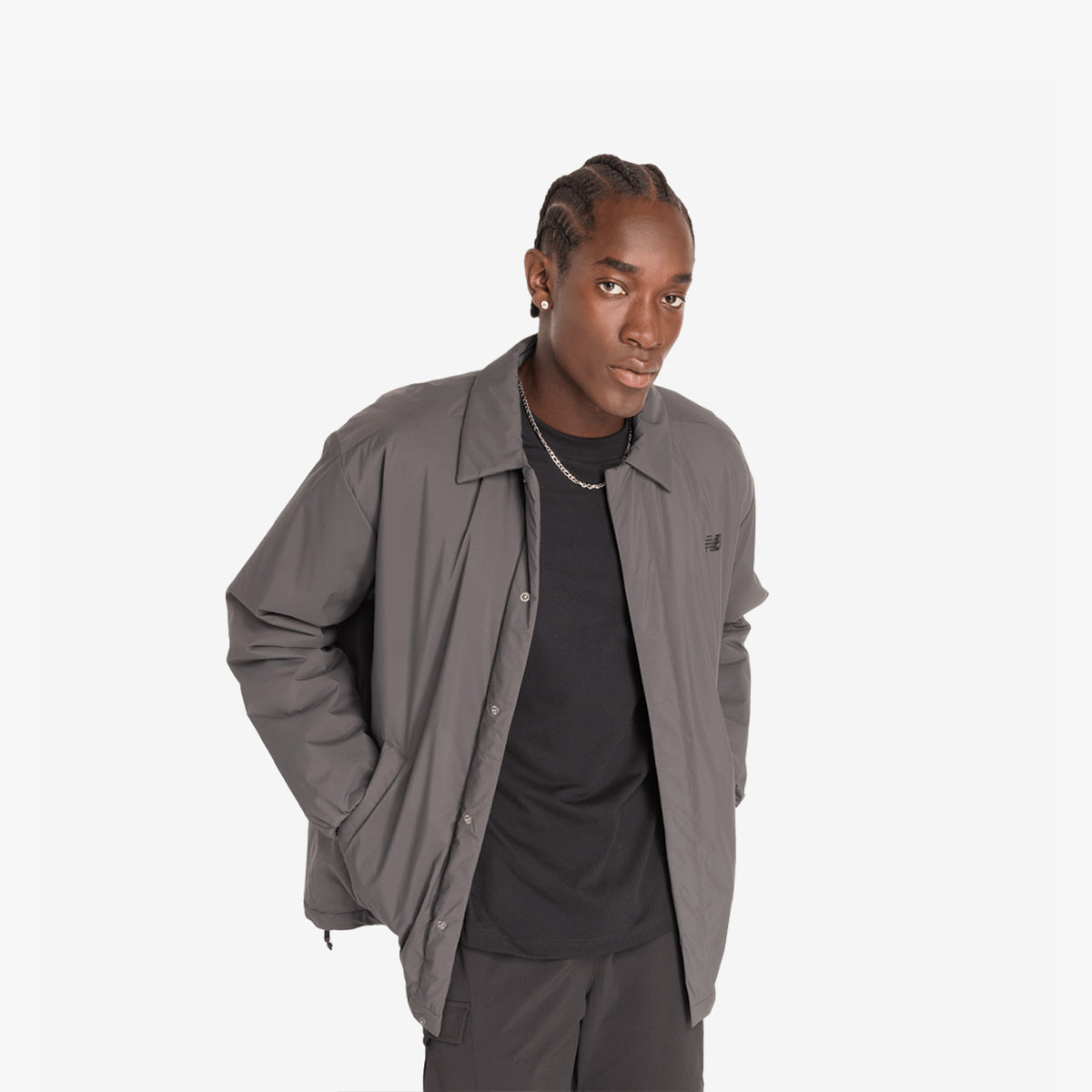 New Balance Coaches Jacket Blacktop