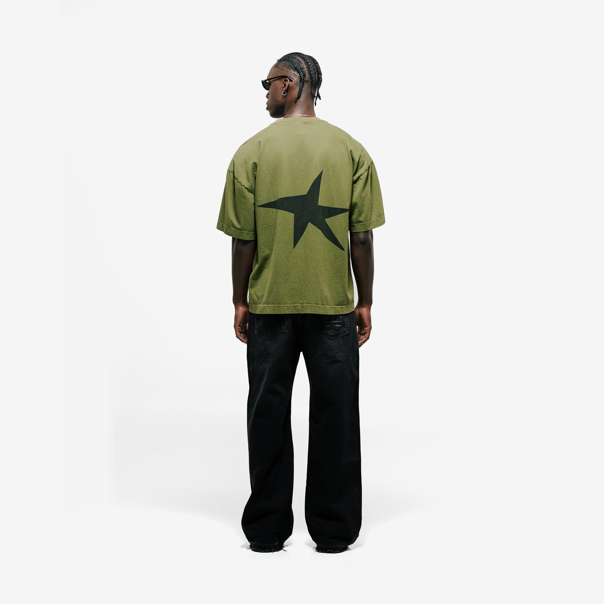 Monoic Camiseta Boxy Fit Riva 'Verde Oliva'