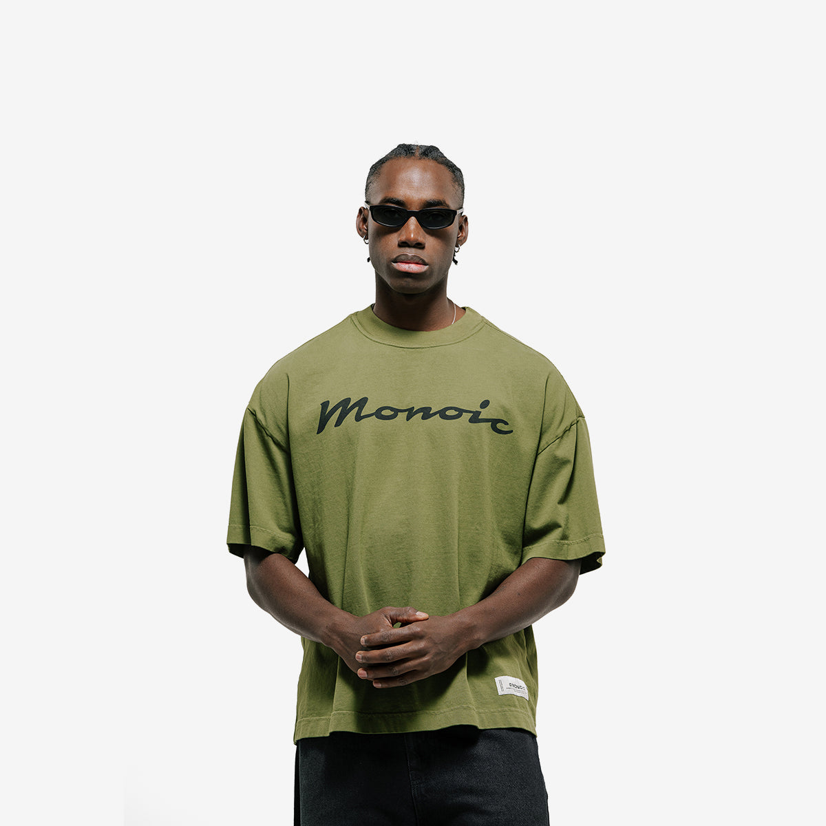 Monoic Camiseta Boxy Fit Riva 'Verde Oliva'