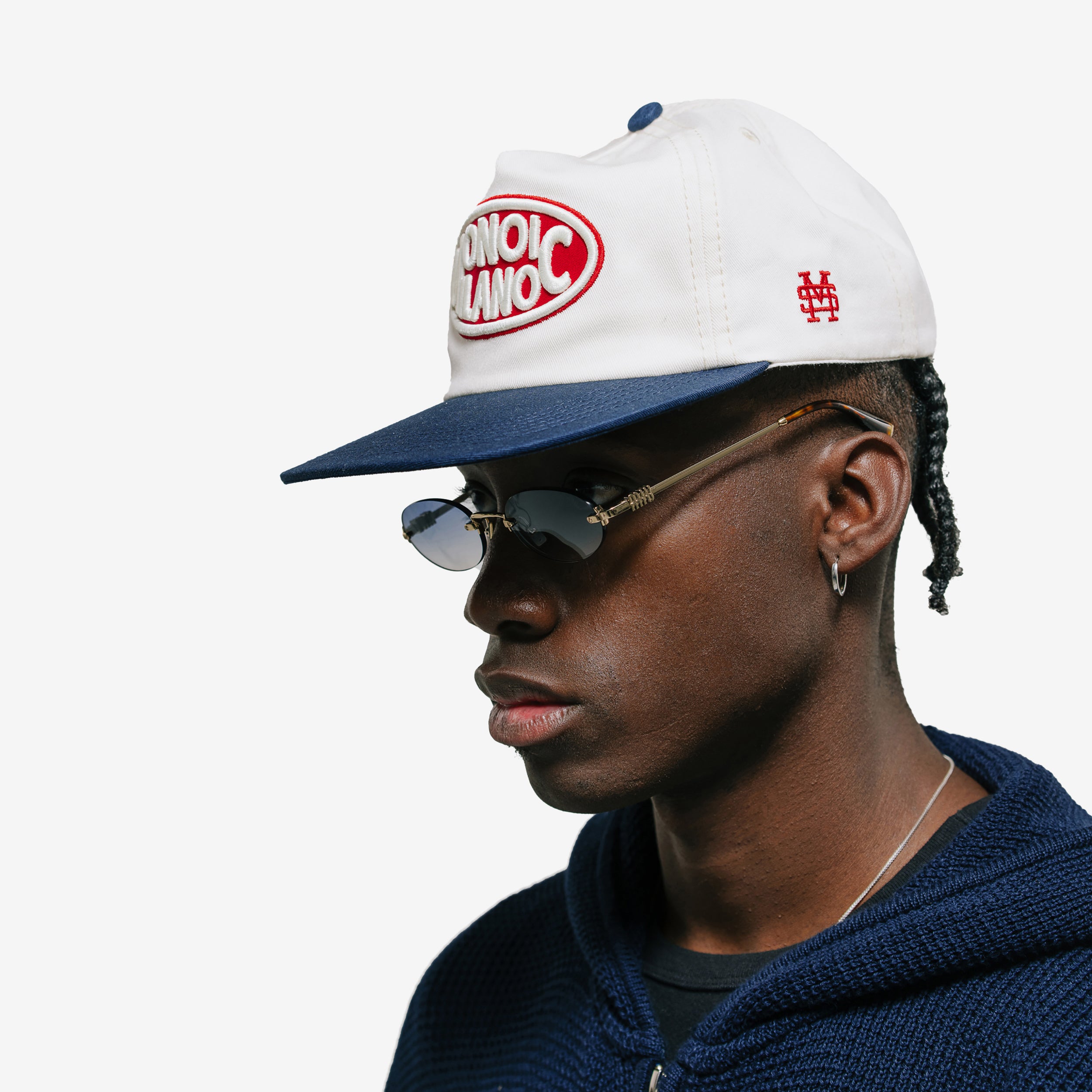 Monoic Gorra Milano 'Crema y Rojo'