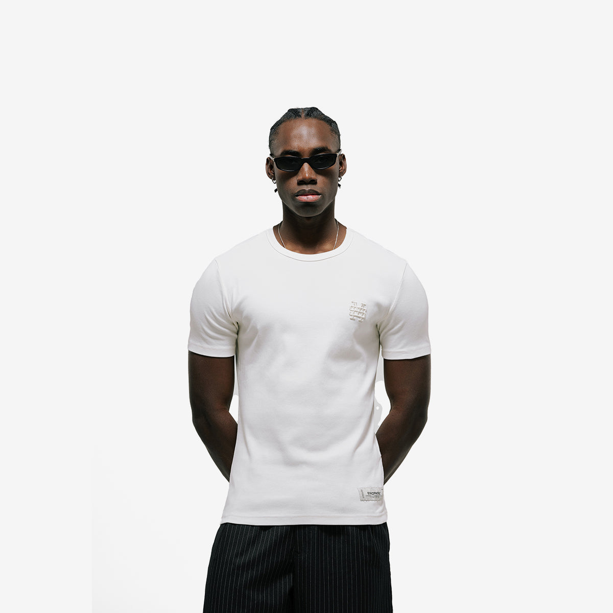 Monoic Camiseta Muscle Fit 'Crema'