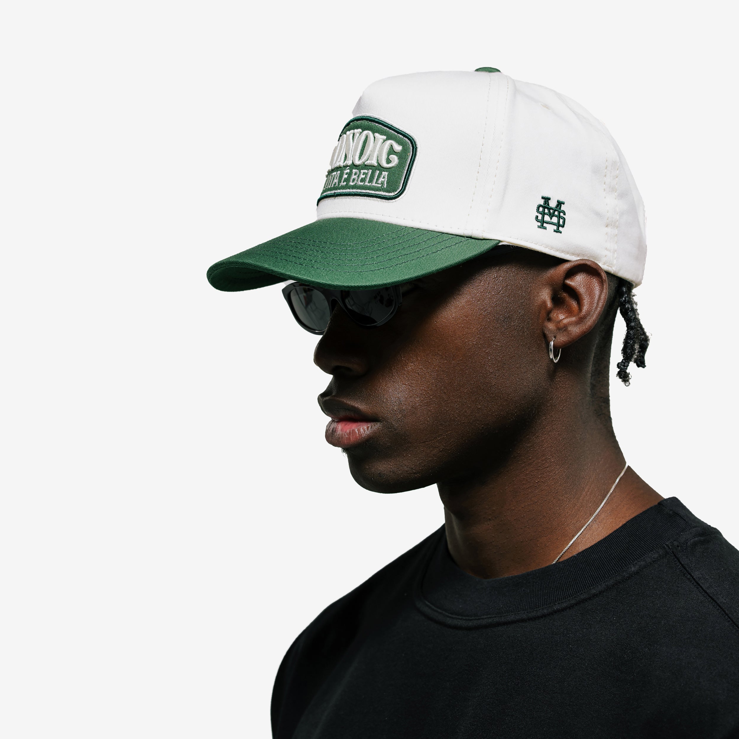 Monoic Gorra La Vita E Bella 'Verde Oliva'