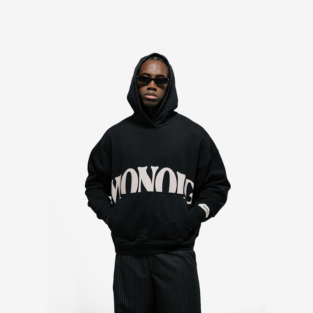 Monoic Hoodie La Vita E Bella 'Negro Oscuro'