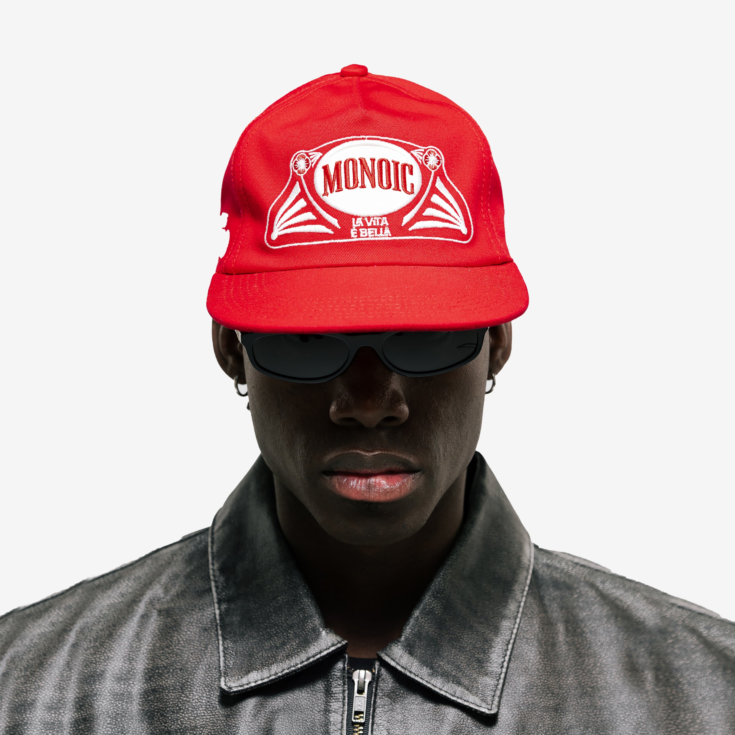 Monoic Gorra La Vita E Bella 'Rojo Carrera'