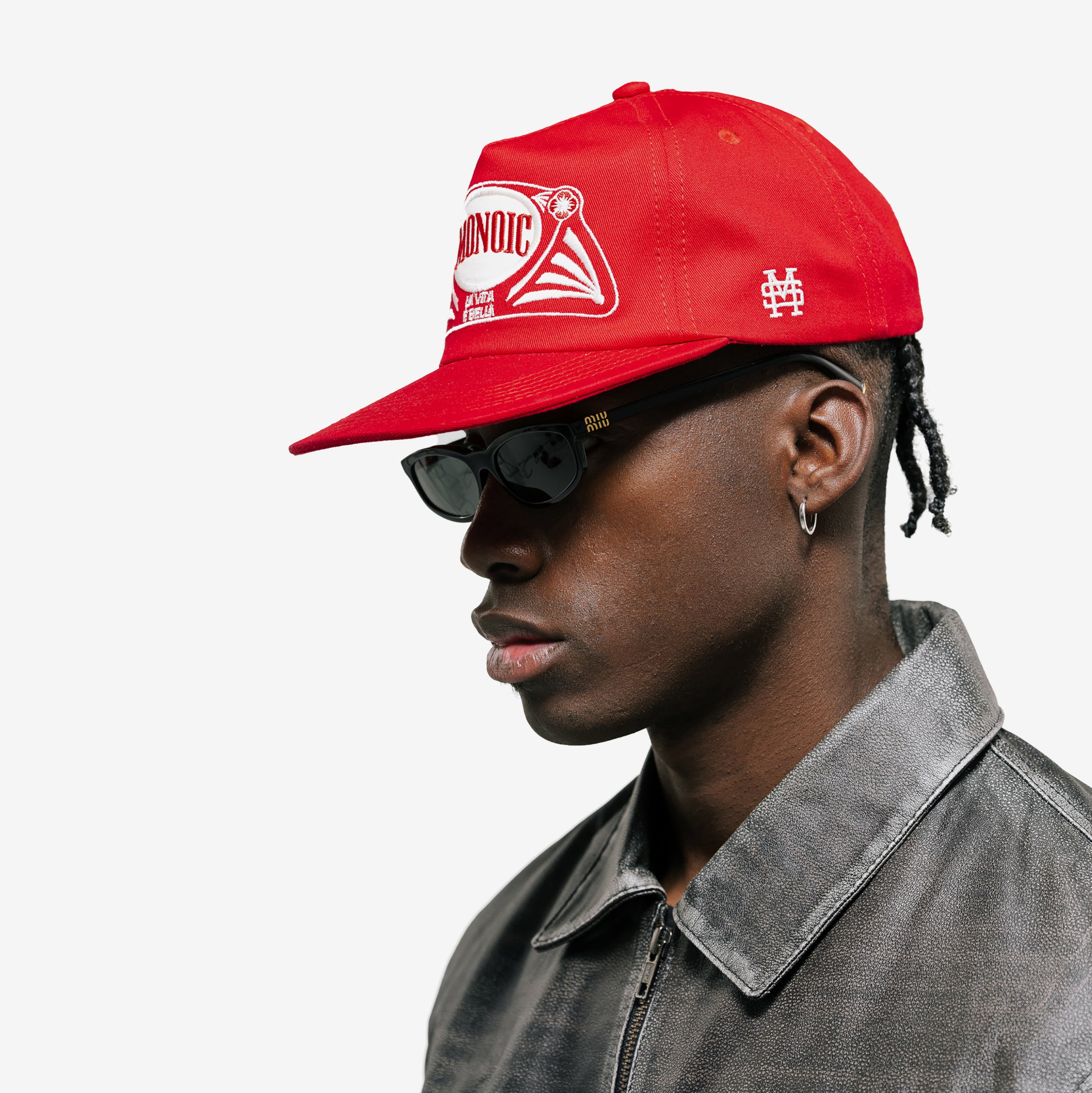 Monoic Gorra La Vita E Bella 'Rojo Carrera'