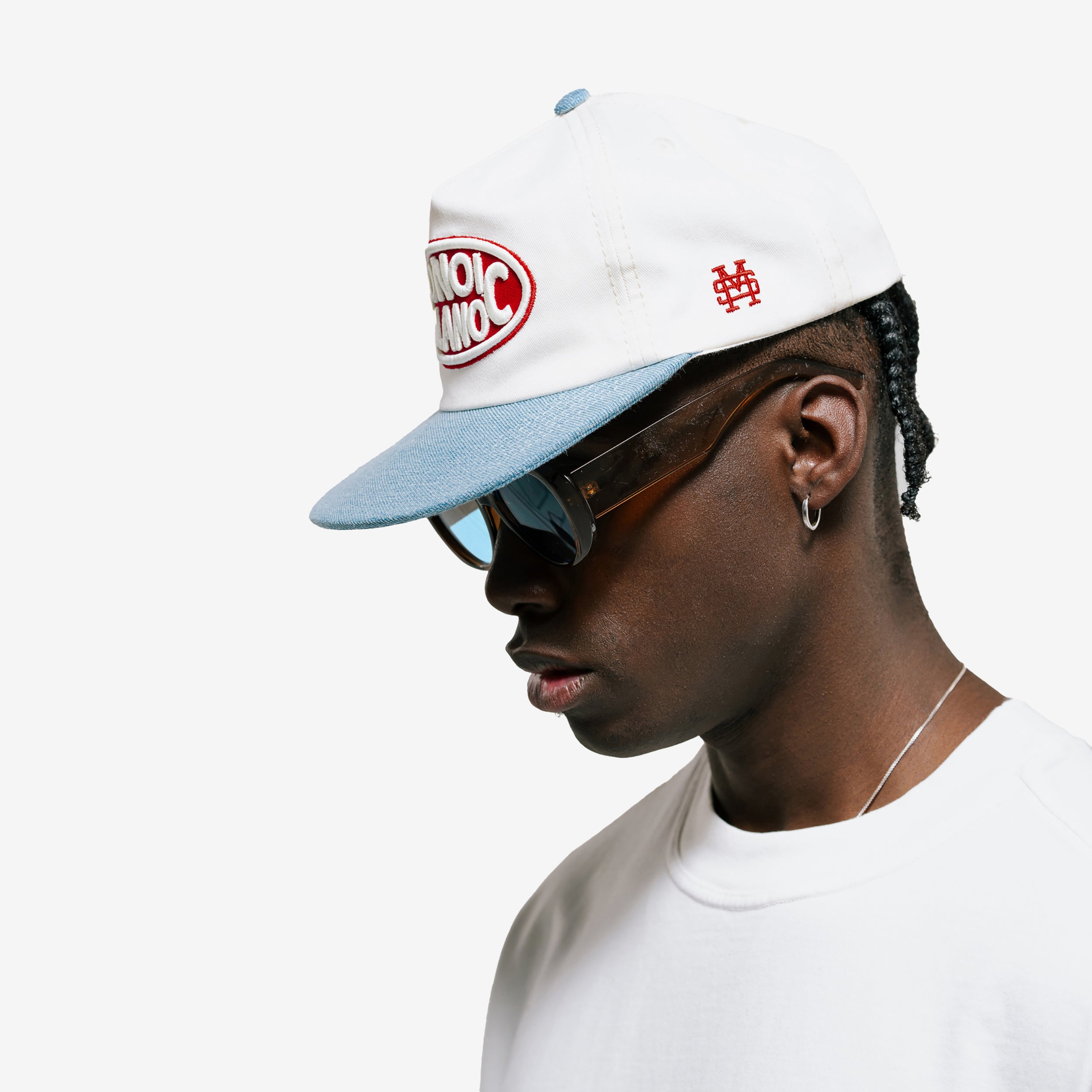 Monoic Gorra Milano 'Crema y Denim'