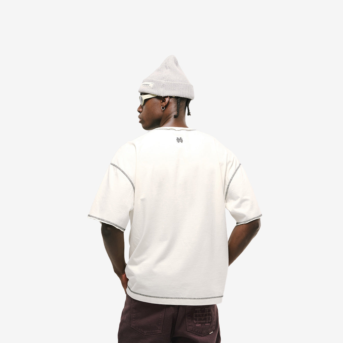 Monoic Camiseta Boxy Fit Design Collective - Off White