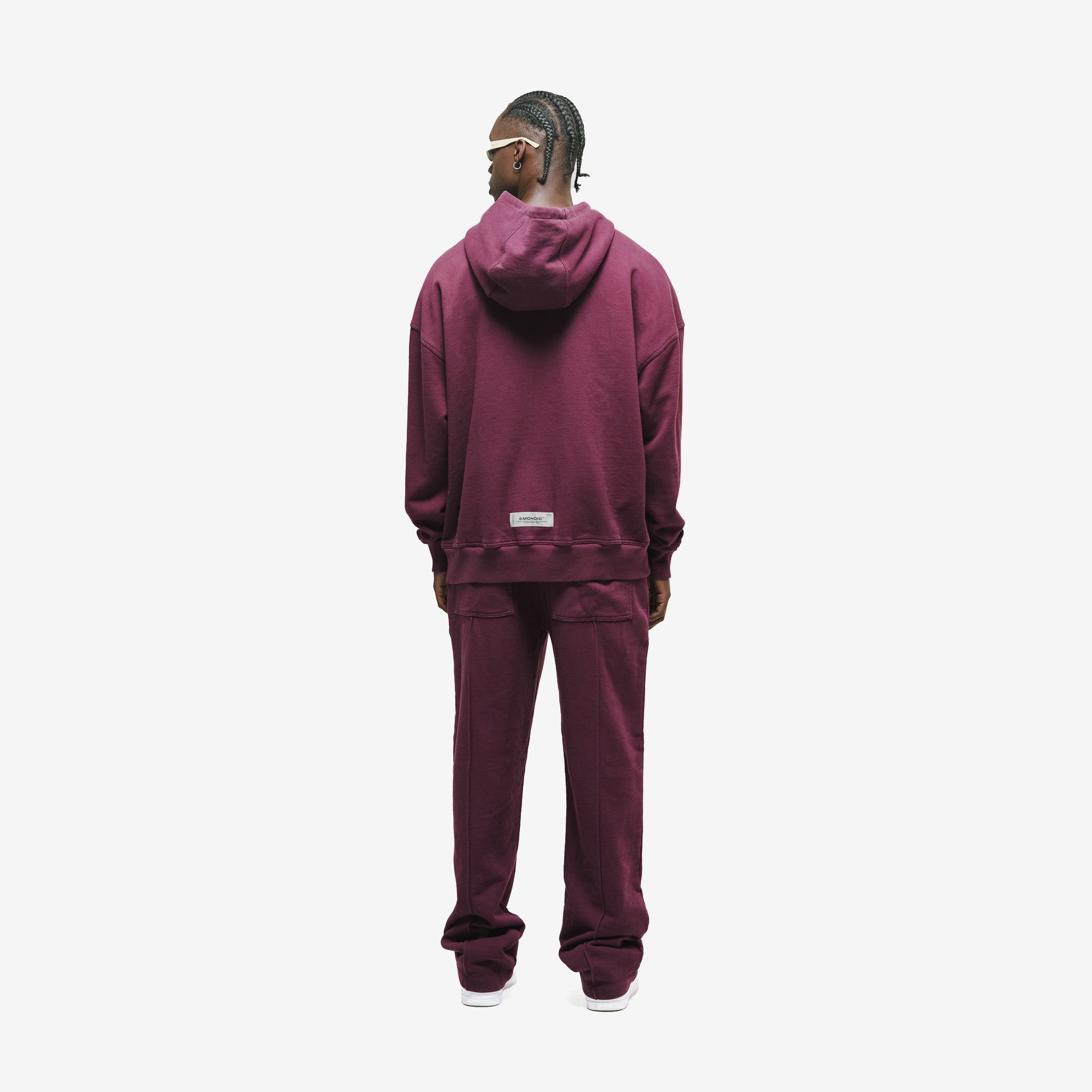 Monoic Hoodie Básico V3 - Vino Tinto