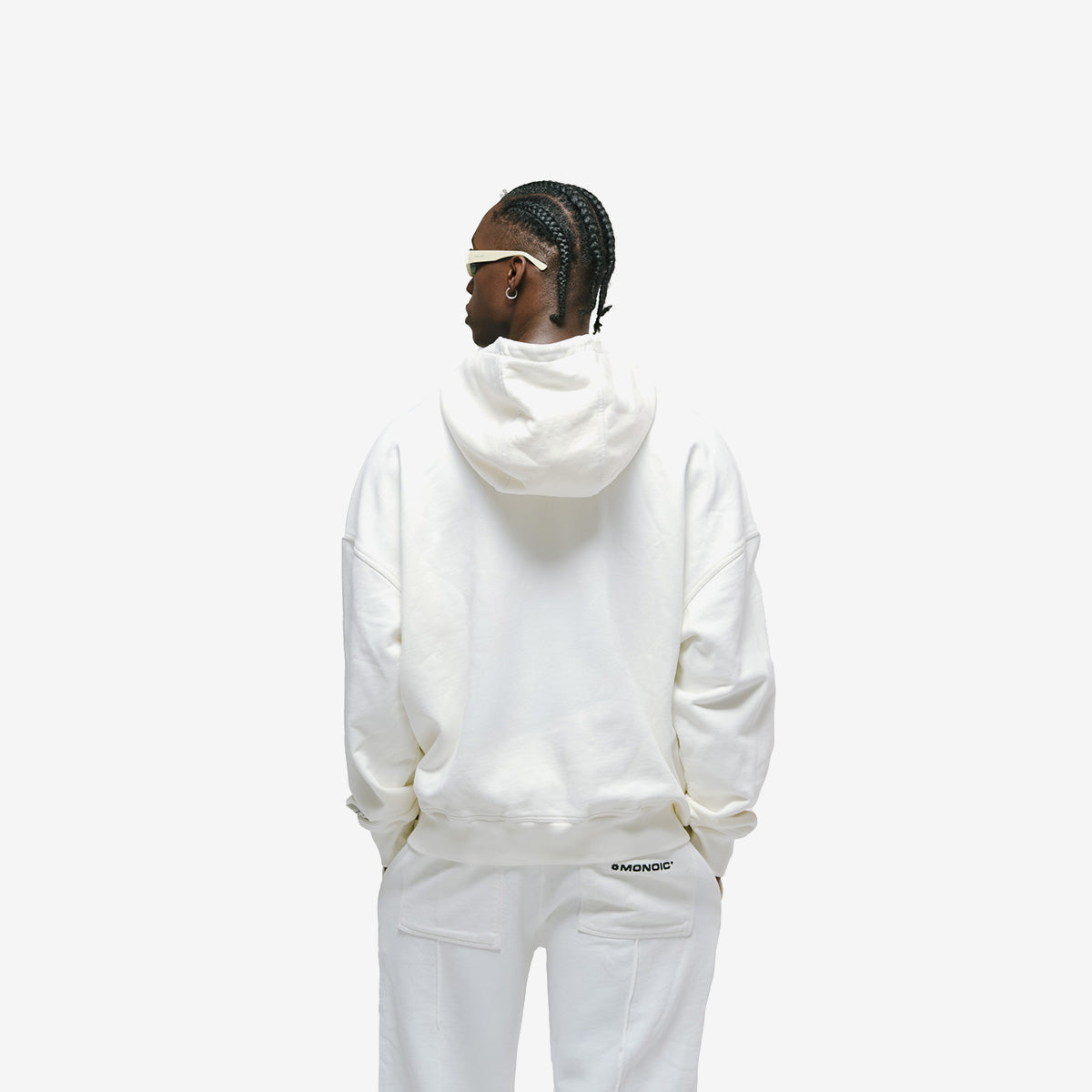 Monoic Zip Hoodie V3 - Off White