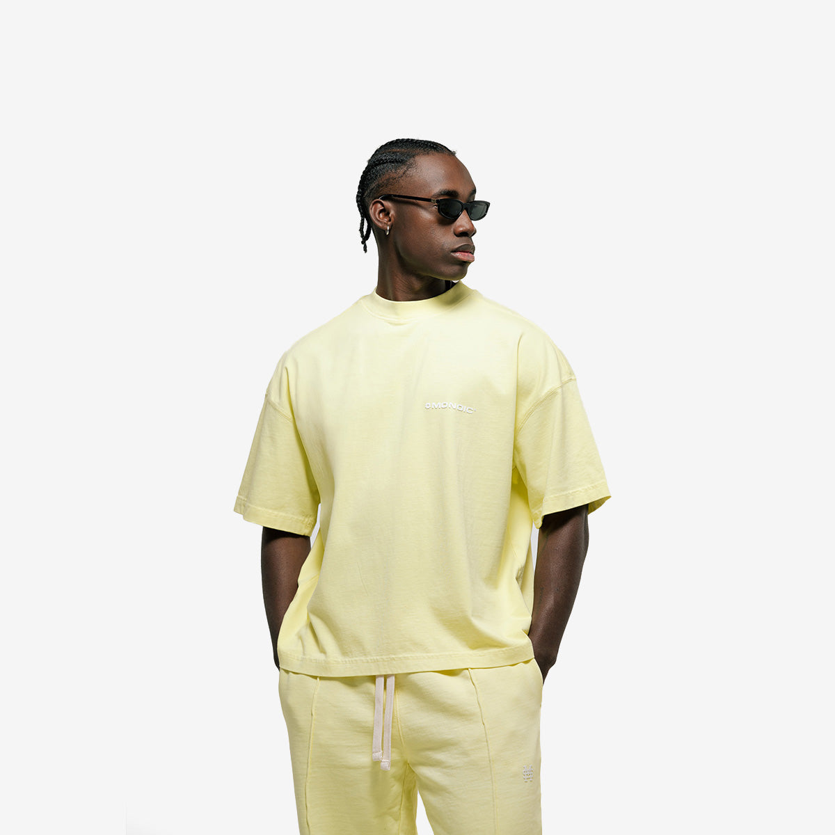 Monoic Camiseta Boxy Fit Básica V3 - Amarillo