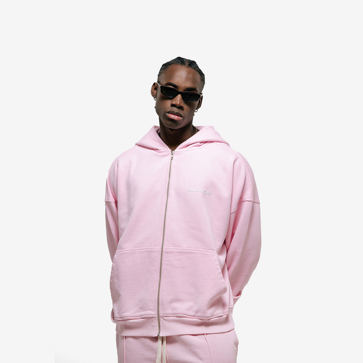 Monoic Zip Hoodie V3 - Rosado