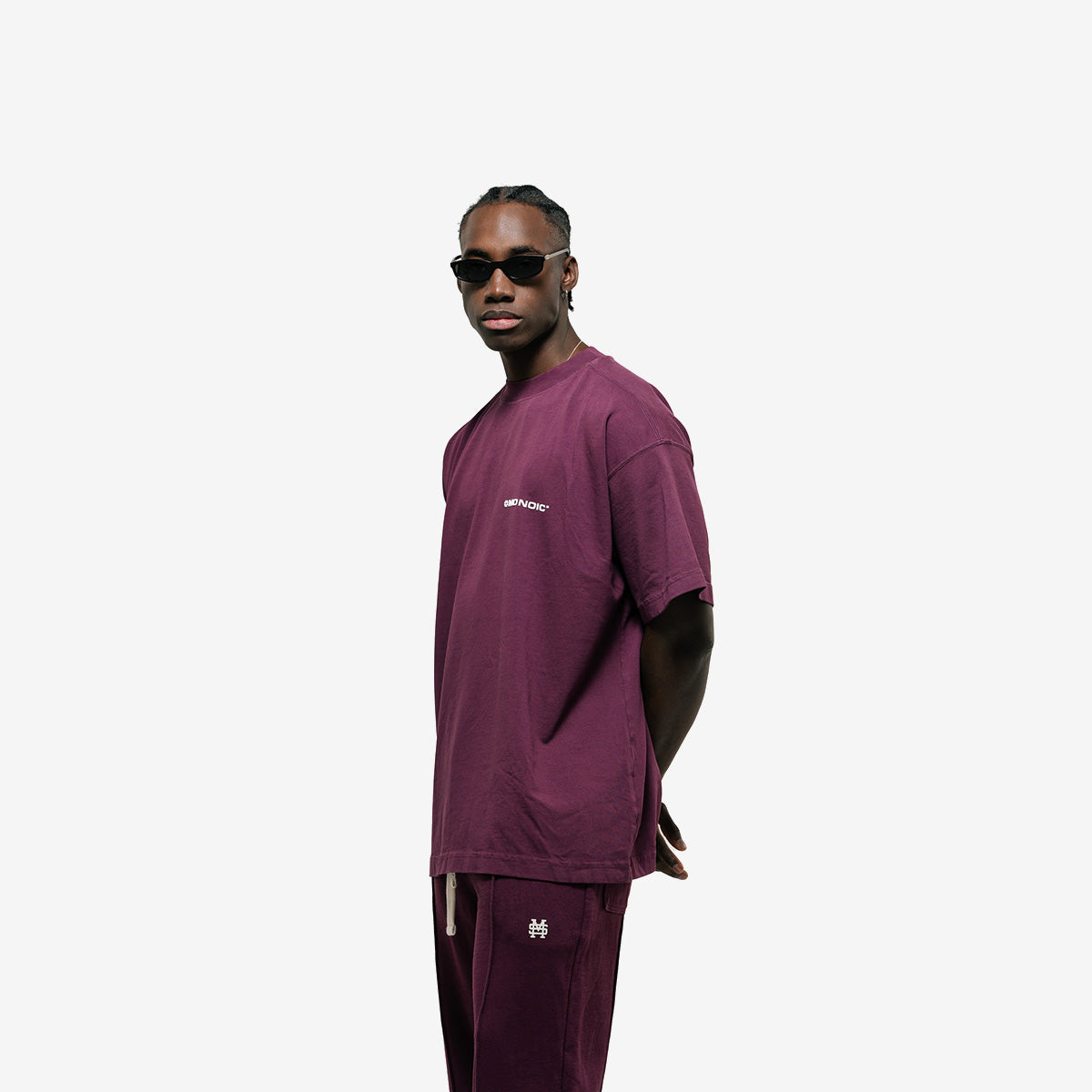 Monoic Camiseta Oversized Básica V3 - Vino Tinto