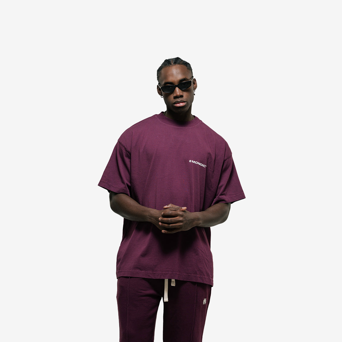 Monoic Camiseta Oversized Básica V3 - Vino Tinto