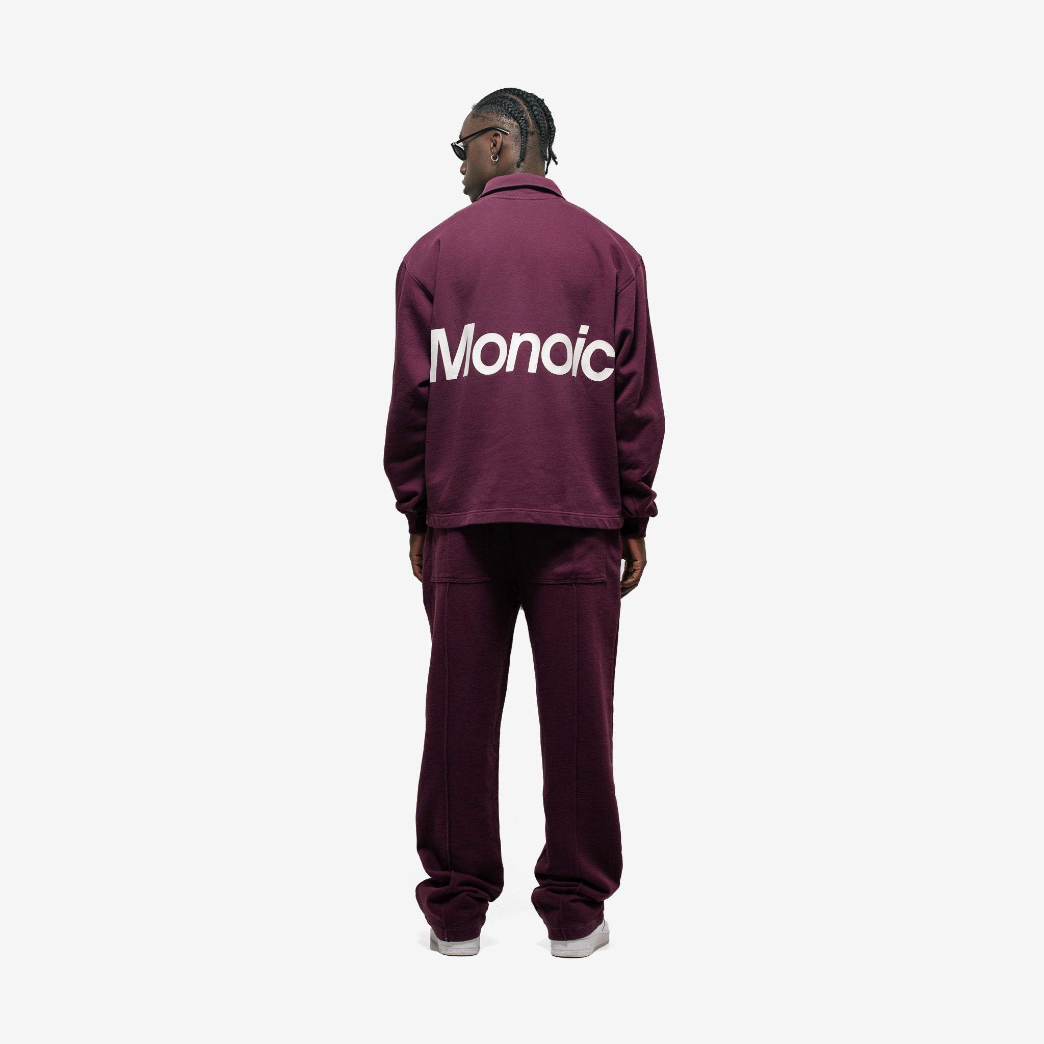 Monoic Quarter Zip V3 - Vino Tinto