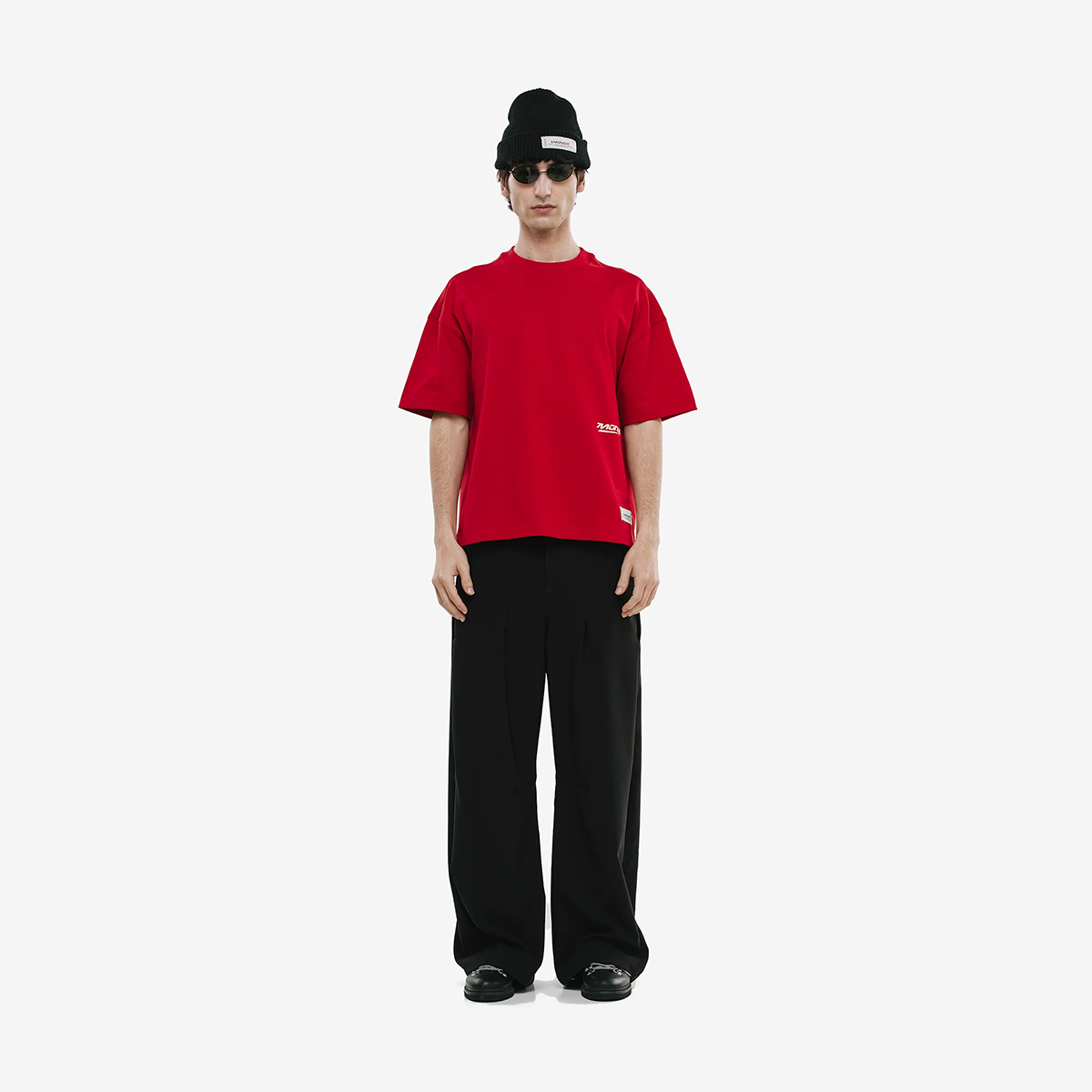 Monoic Camiseta Boxy Fit Speed Pompeian Red