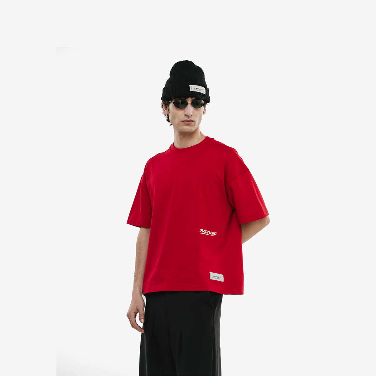 Monoic Camiseta Boxy Fit Speed Pompeian Red
