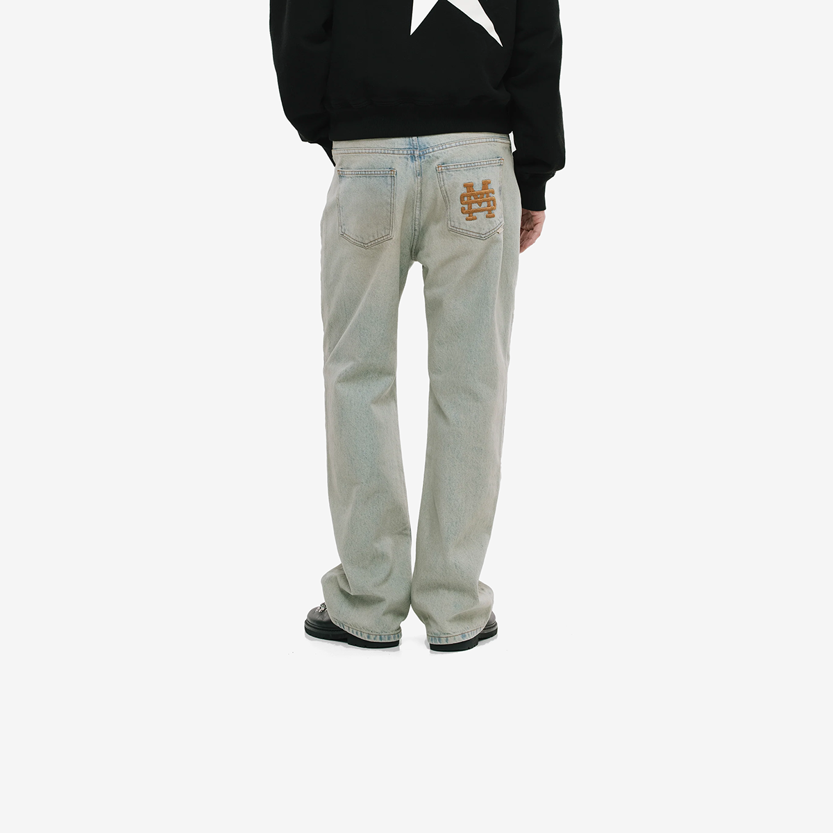 Monoic Straight Fit Rally Jeans - Dust Wash
