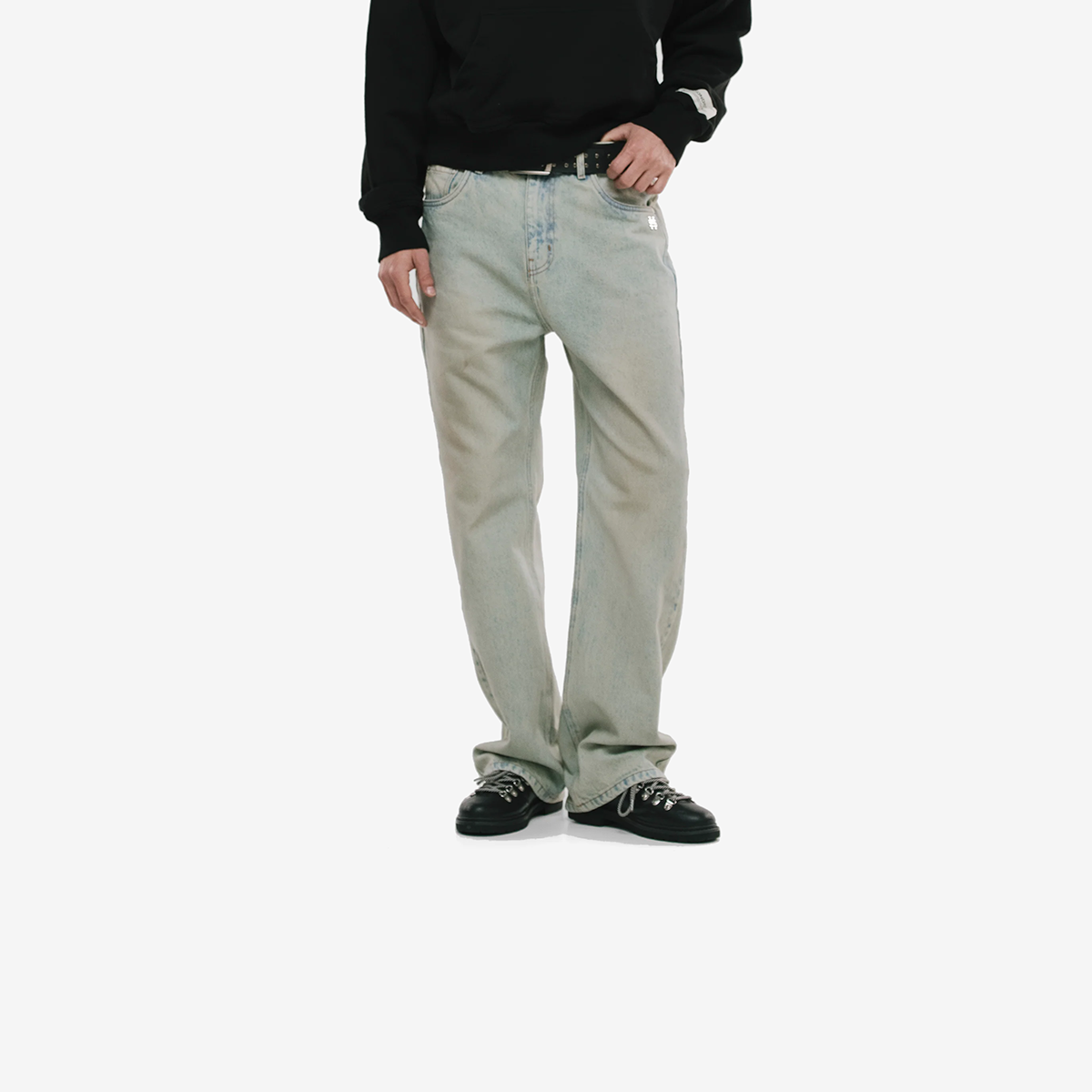 Monoic Straight Fit Rally Jeans - Dust Wash