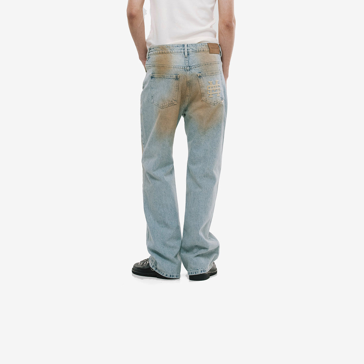 Monoic Straight Fit Rally Jeans  Dirty Blue