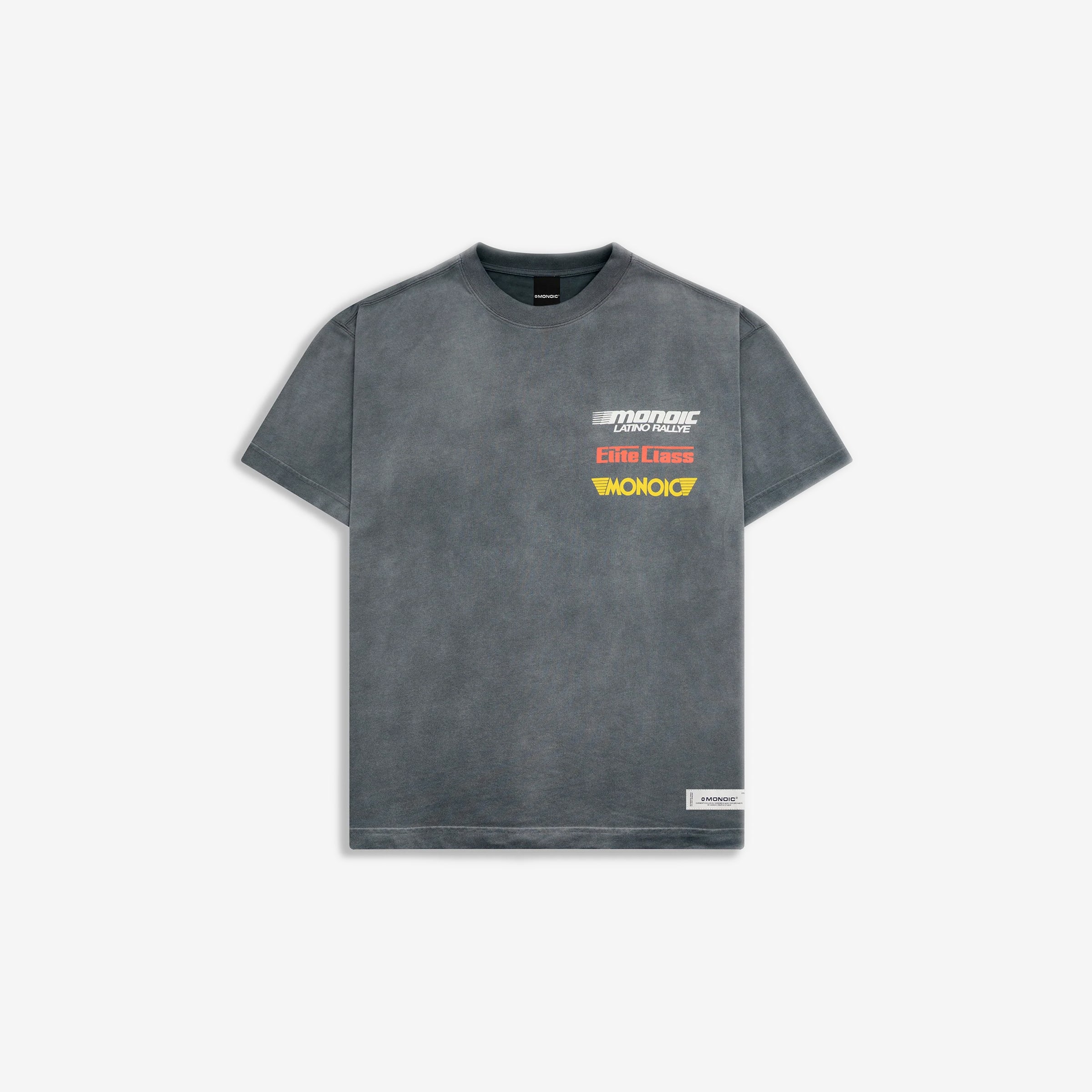 Monoic Camiseta Oversized Elite 'Negro Desgastado'