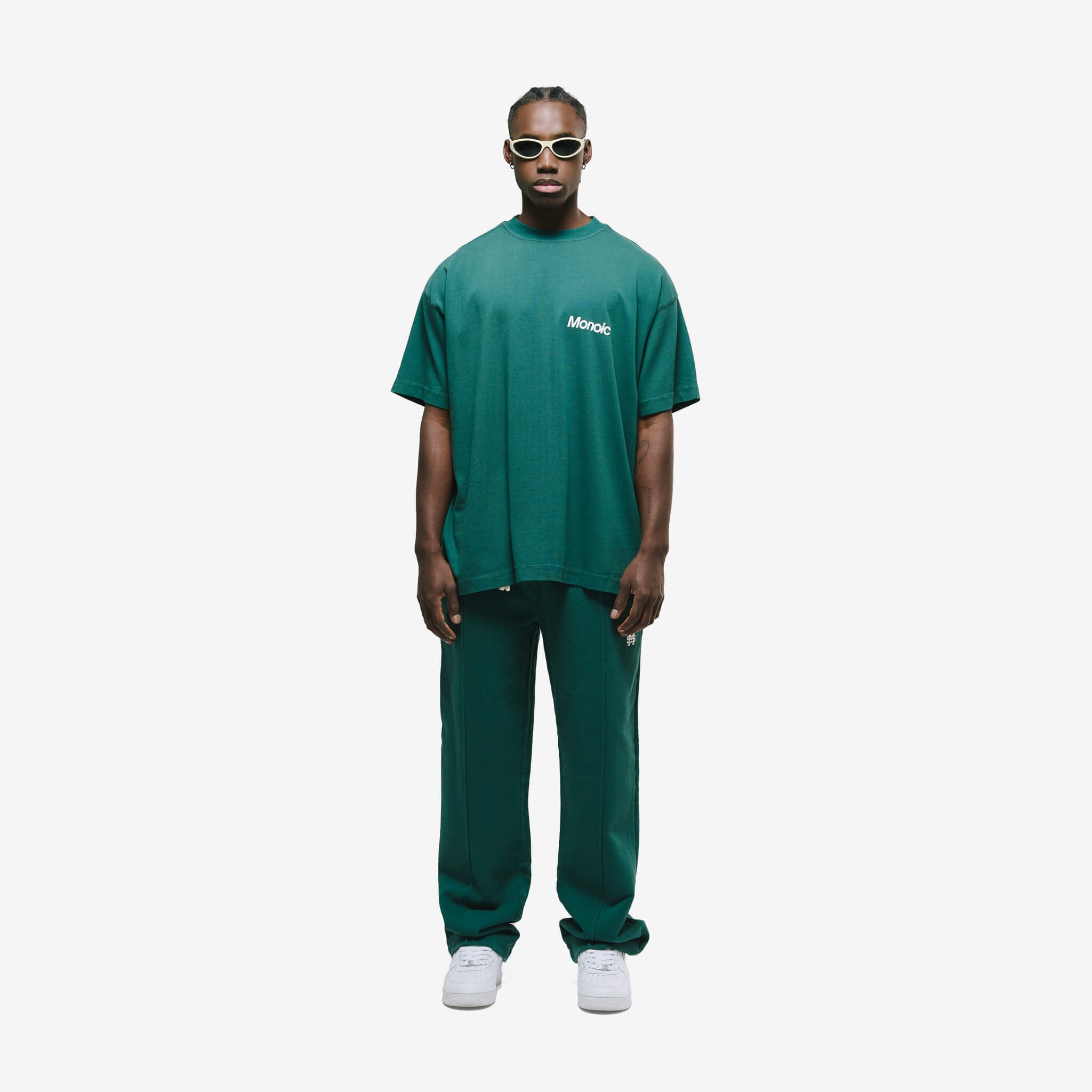 Monoic Camiseta Logo Oversized V4 - Forest Green