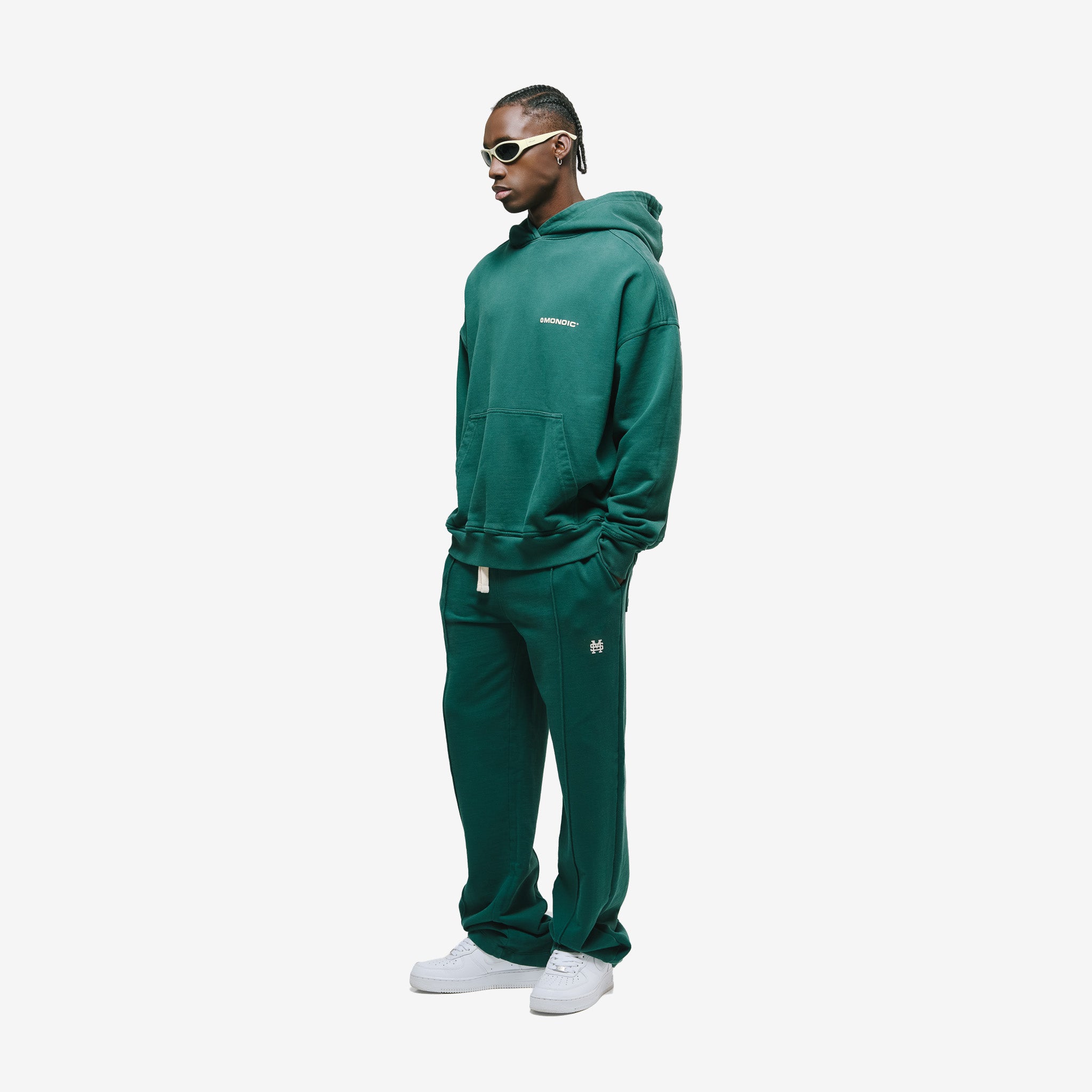 Monoic Hoodie Oversized Básico V4 - Forest Green