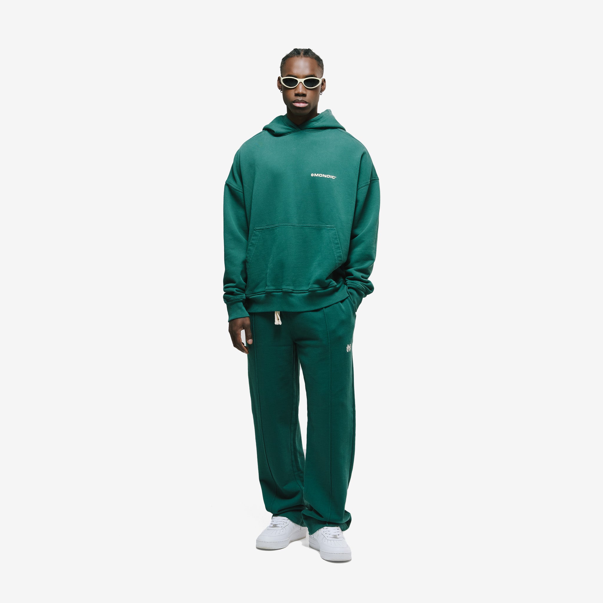 Monoic Hoodie Oversized Básico V4 - Forest Green