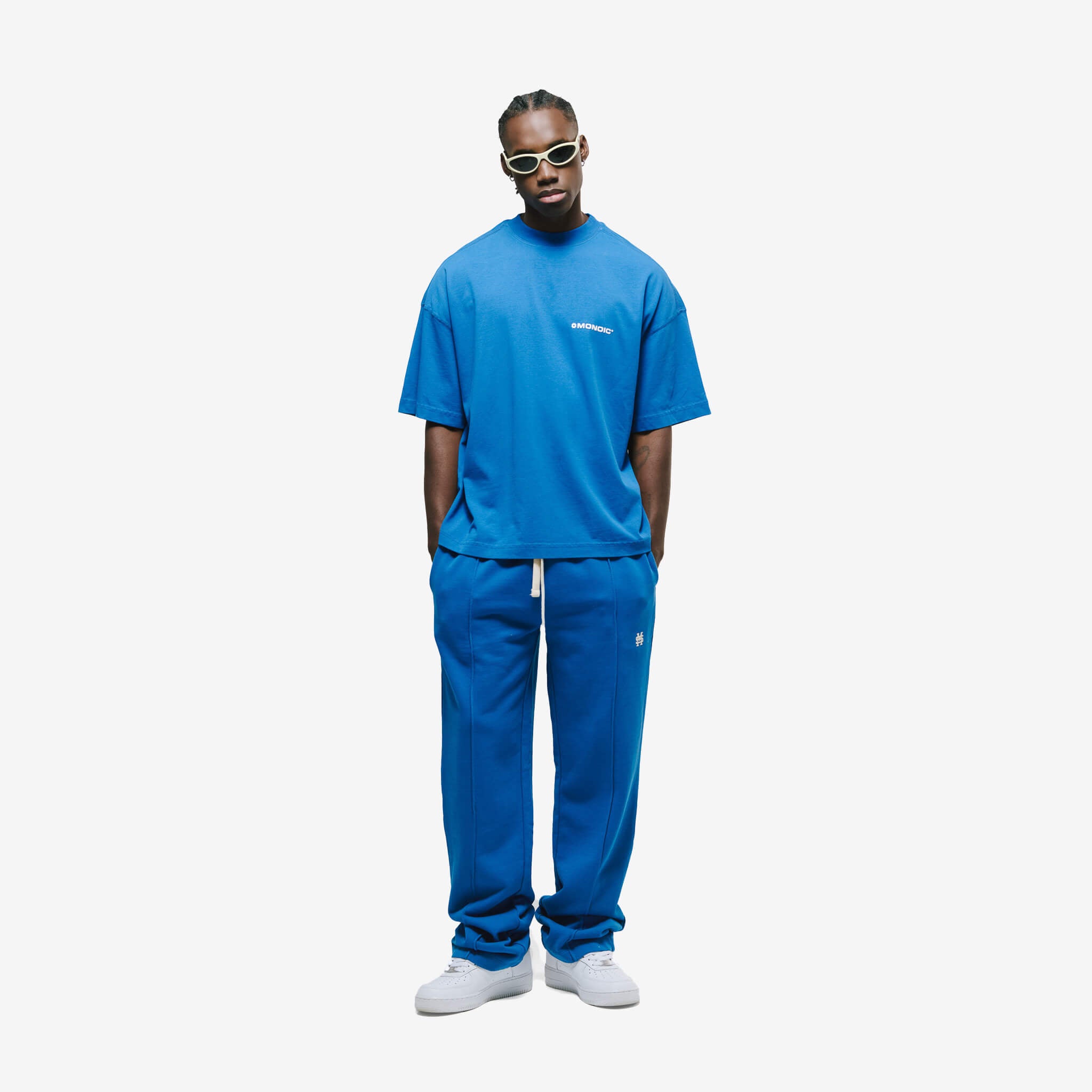 Monoic Camiseta Boxy Fit Básica V4 - Azul Cobalto