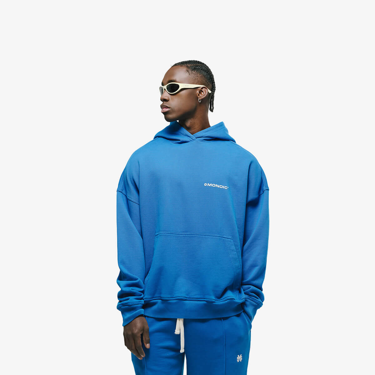 Monoic Hoodie Oversized Básico V4 - Azul Cobalto