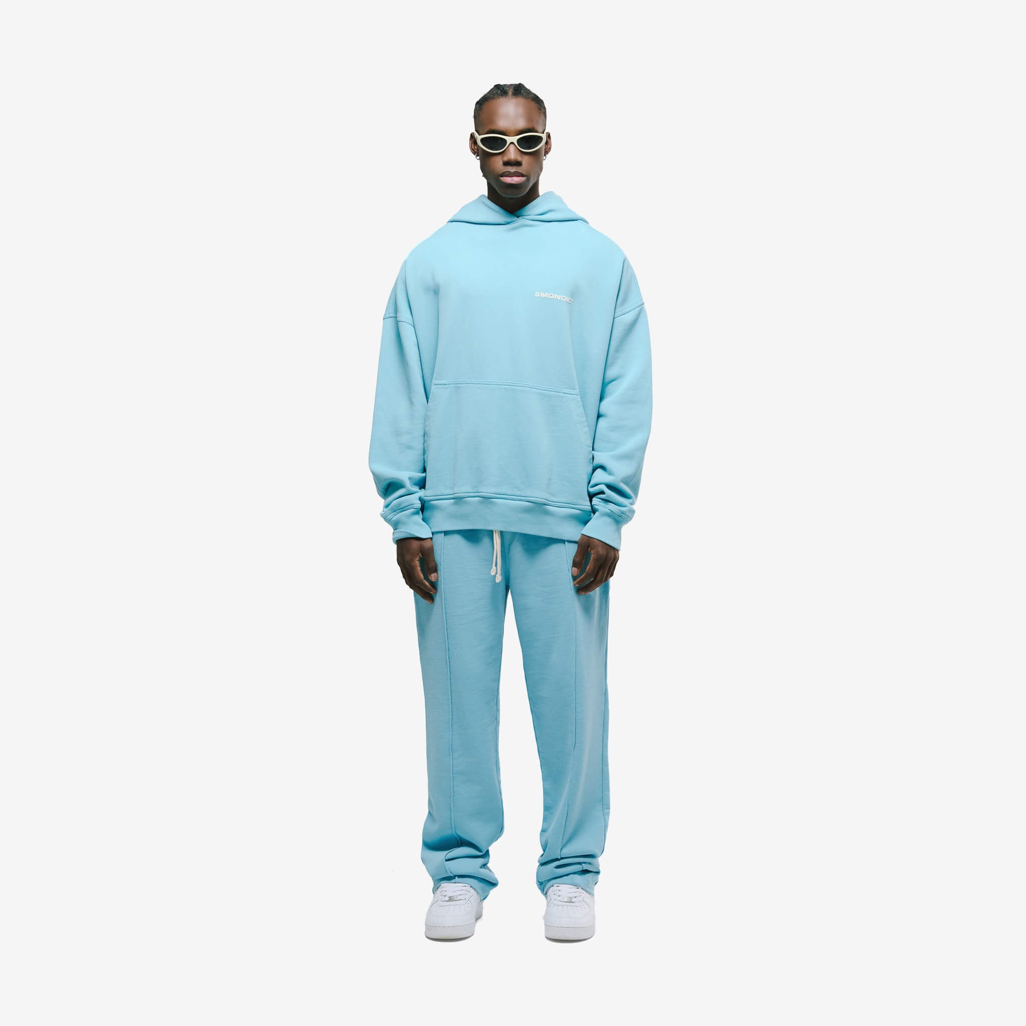 Monoic Hoodie Oversized Básico V4 - Azul Claro