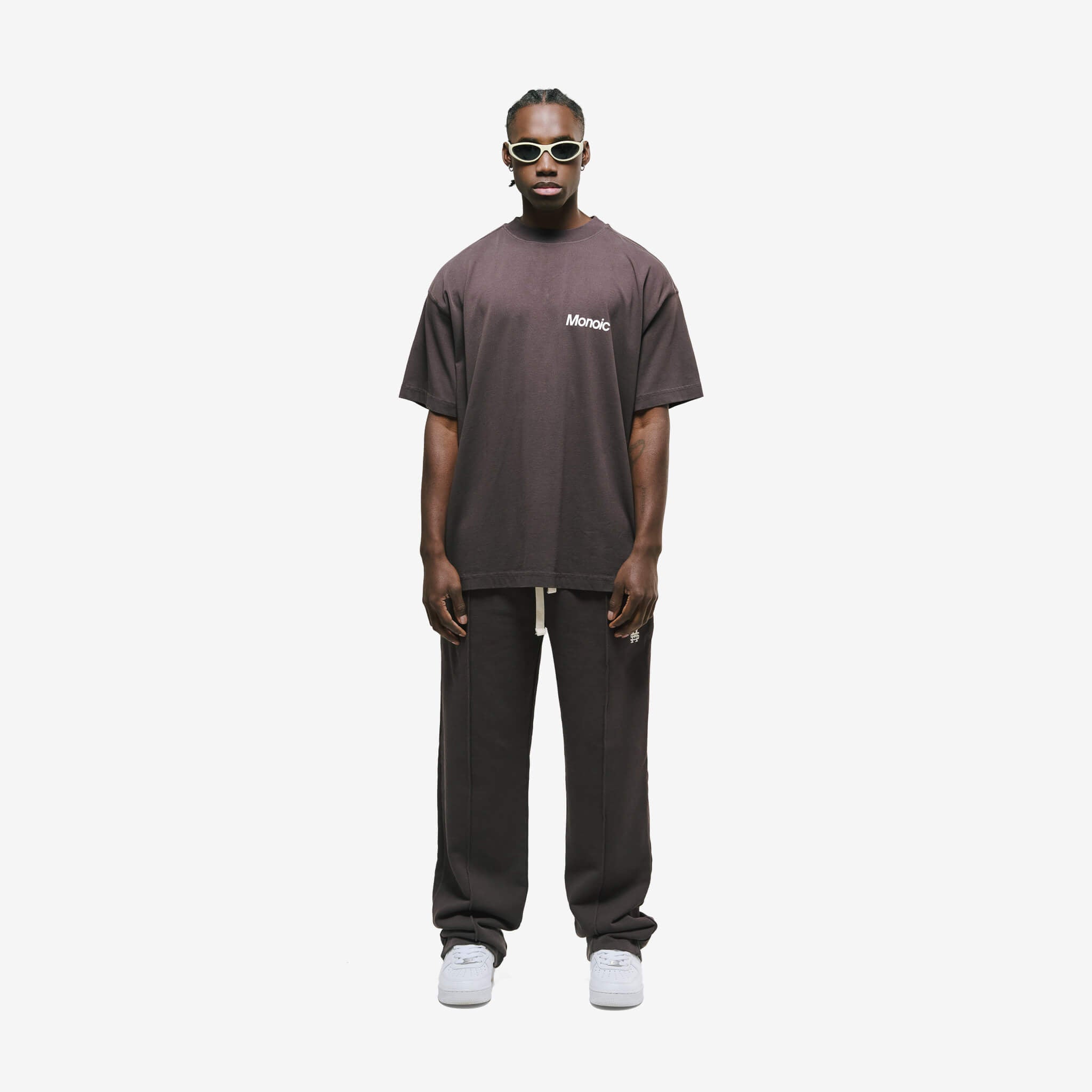 Monoic Camiseta Logo Oversized V4 - Café Chocolate
