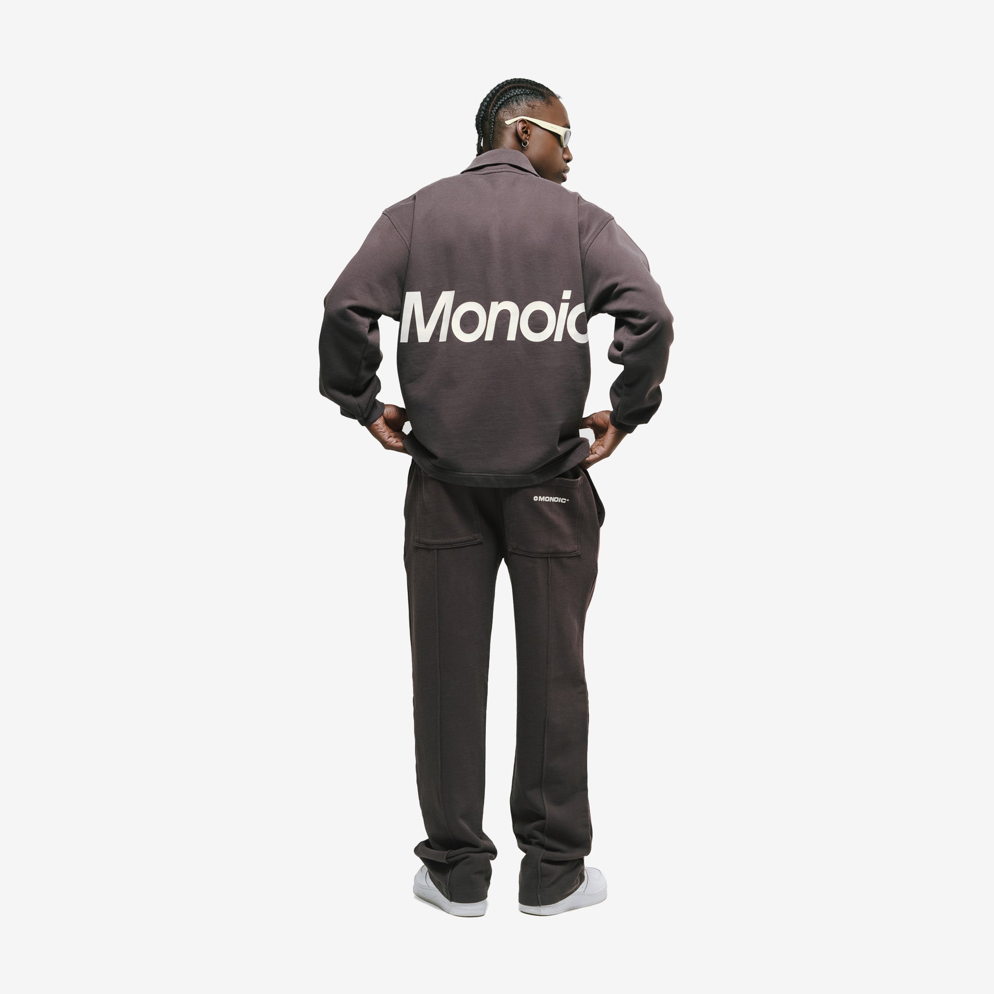 Monoic Quarter Zip V4 - Café Chocolate