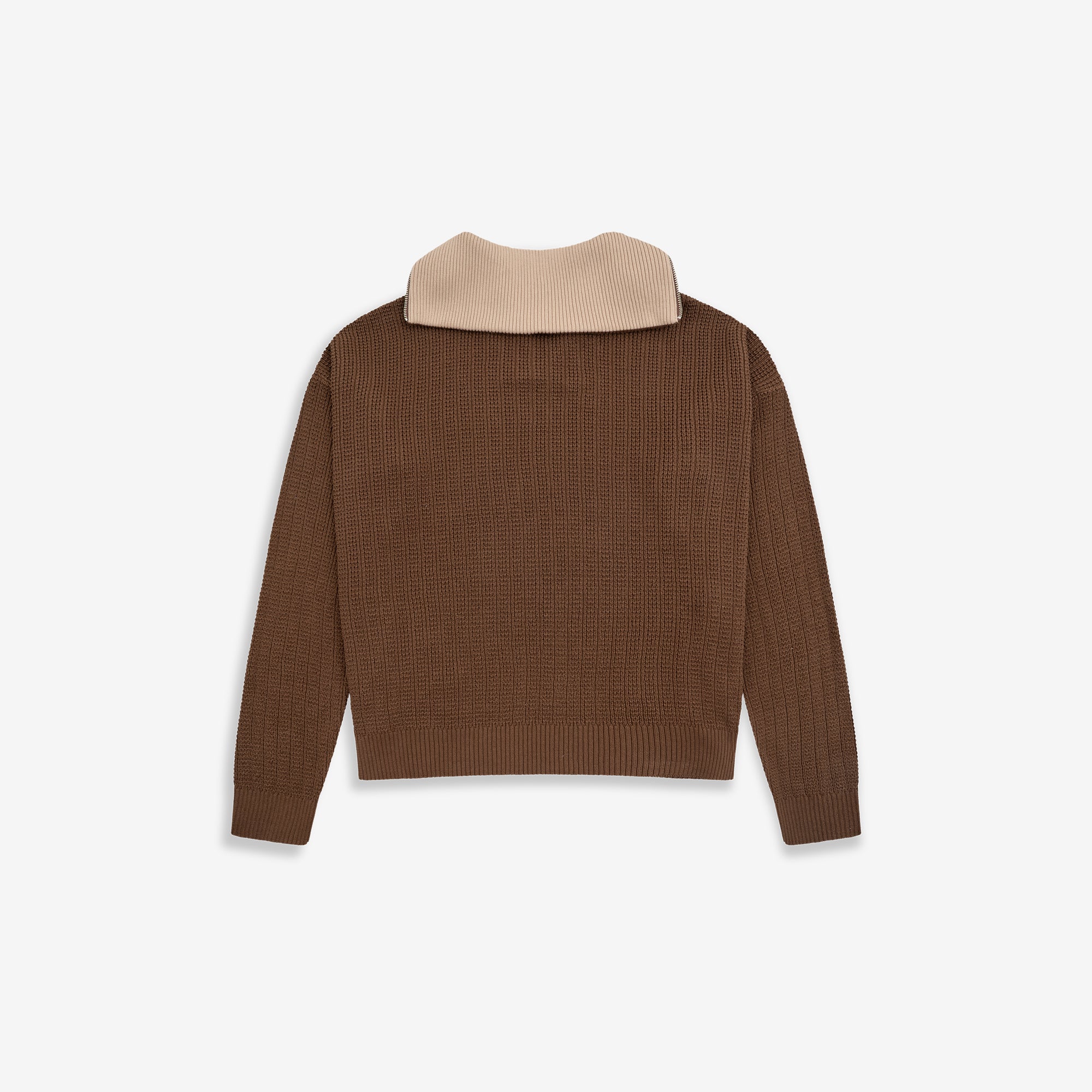 Monoic Zip Funnel Neck Knitwear