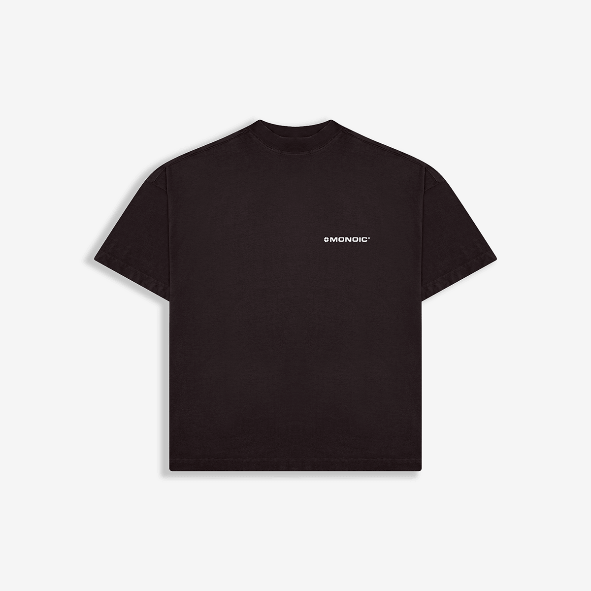 Monoic Camiseta Boxy Fit Básica V4 - Café Chocolate