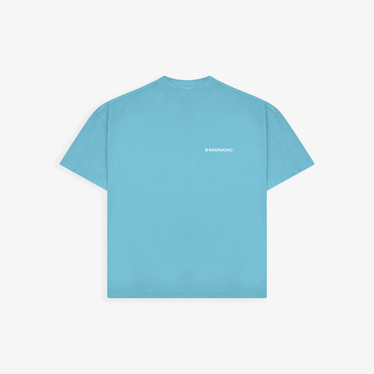 Monoic Camiseta Boxy Fit Básica V4 - Azul Claro