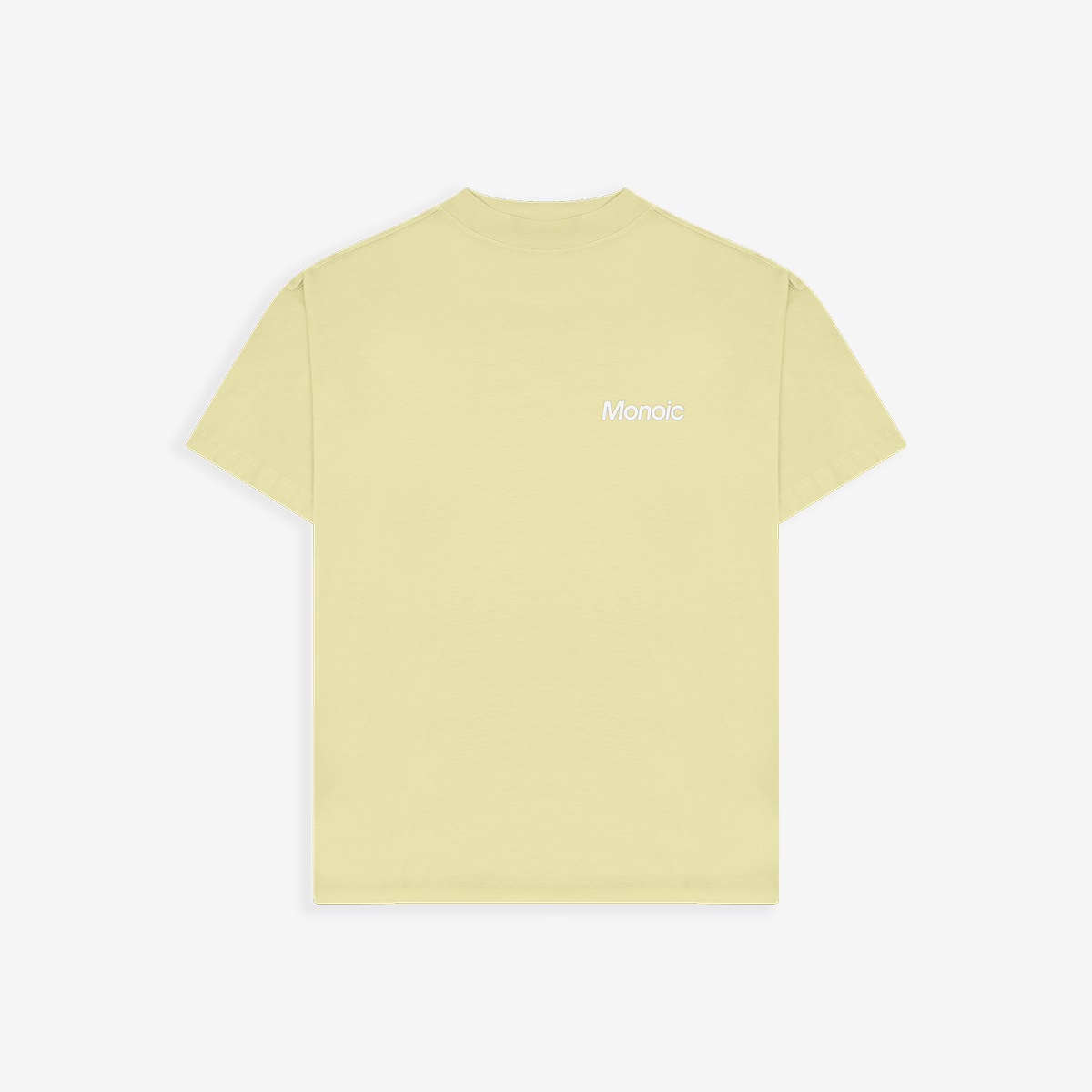 Monoic Camiseta Logo Oversized V3 - Amarillo