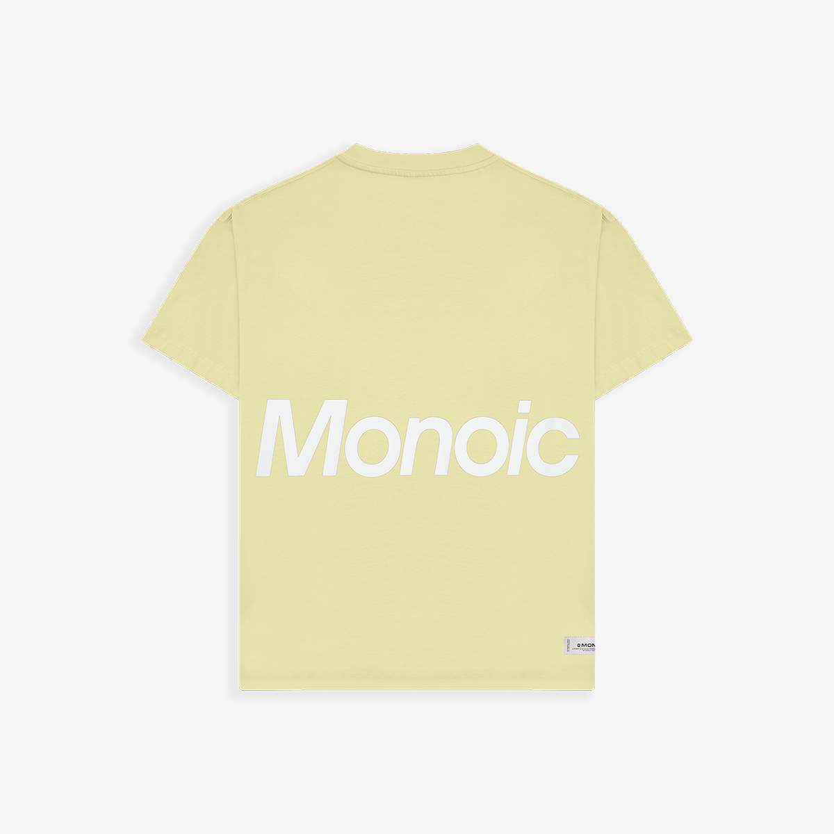 Monoic Camiseta Logo Oversized V3 - Amarillo