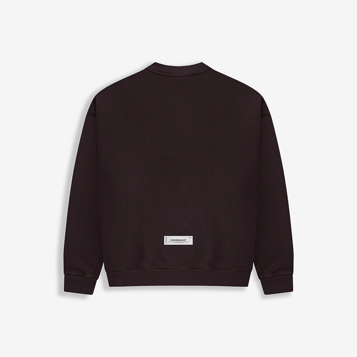 Monoic Crewneck Oversized Básico V4 - Café Chocolate