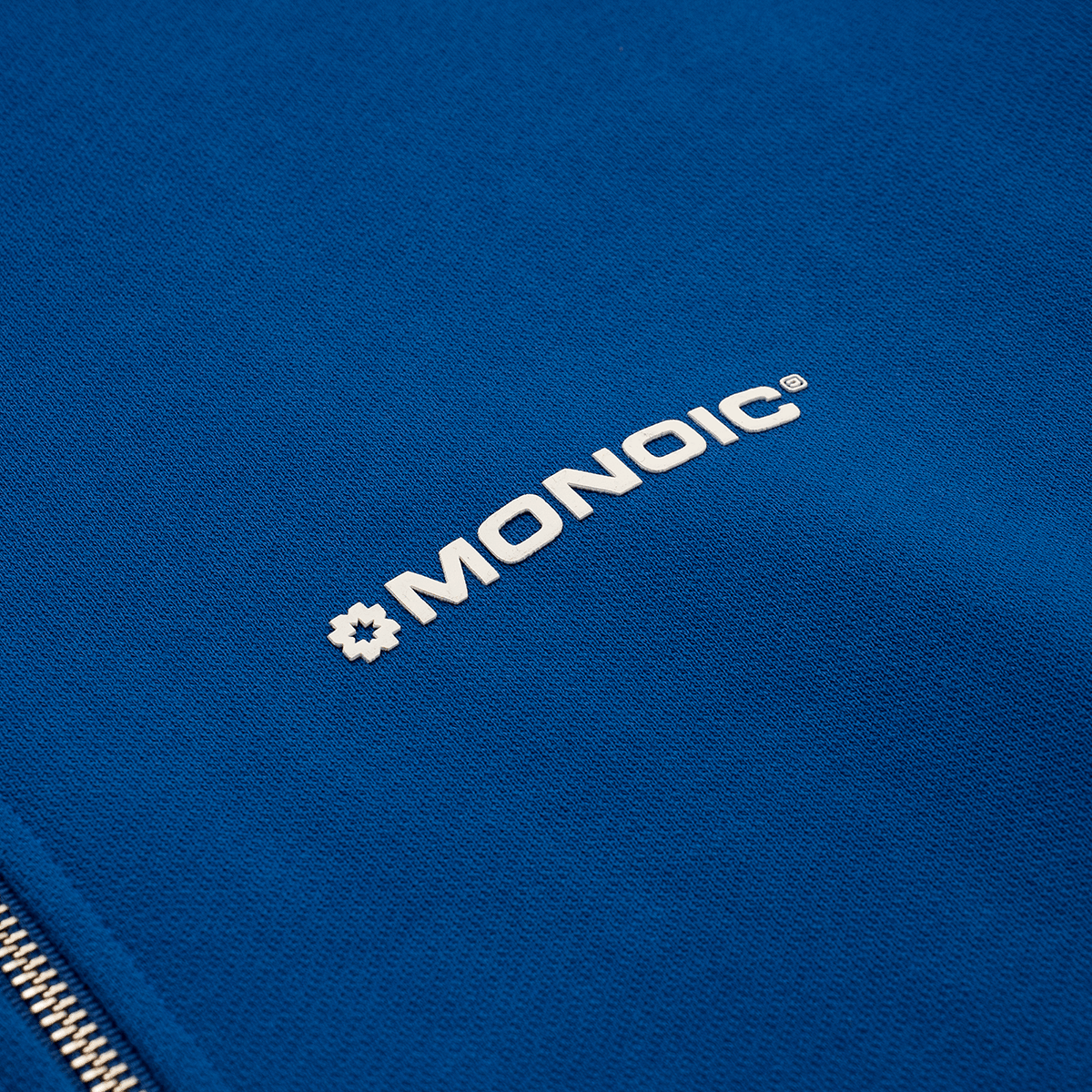 Monoic Zip Hoodie Oversized Básico V4 - Azul Cobalto