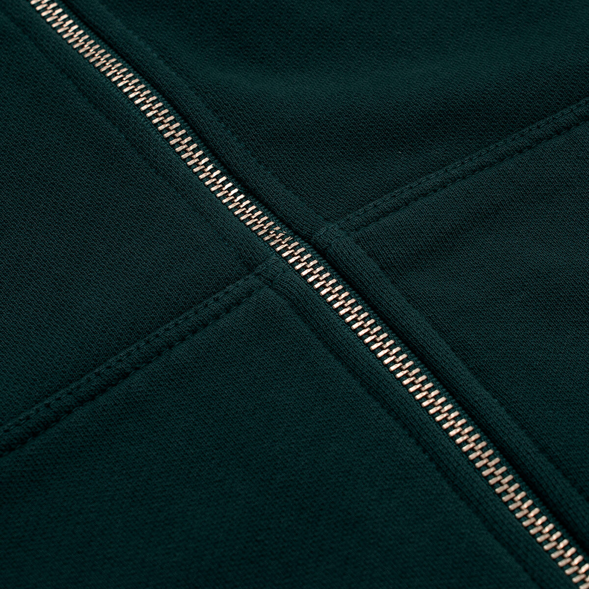 Monoic Zip Hoodie Oversized Básico V4 - Forest Green