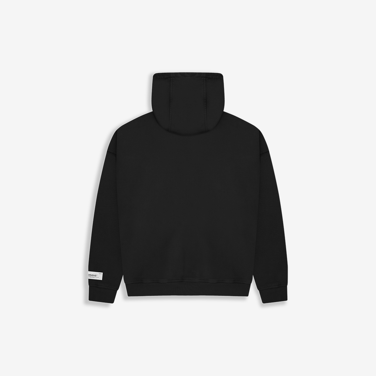 Monoic Zip Hoodie V3 - Negro Oscuro