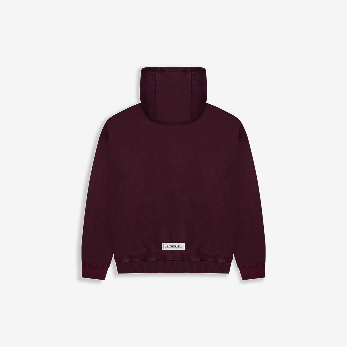 Monoic Hoodie Básico V3 - Vino Tinto