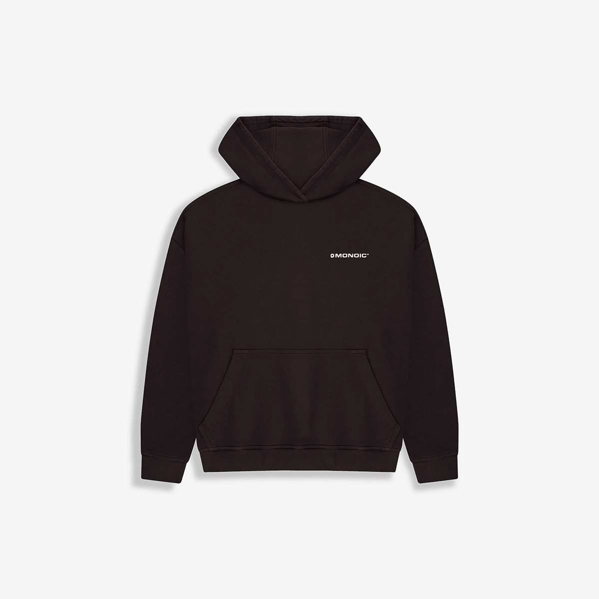 Monoic Hoodie Oversized Básico V4 - Café Chocolate
