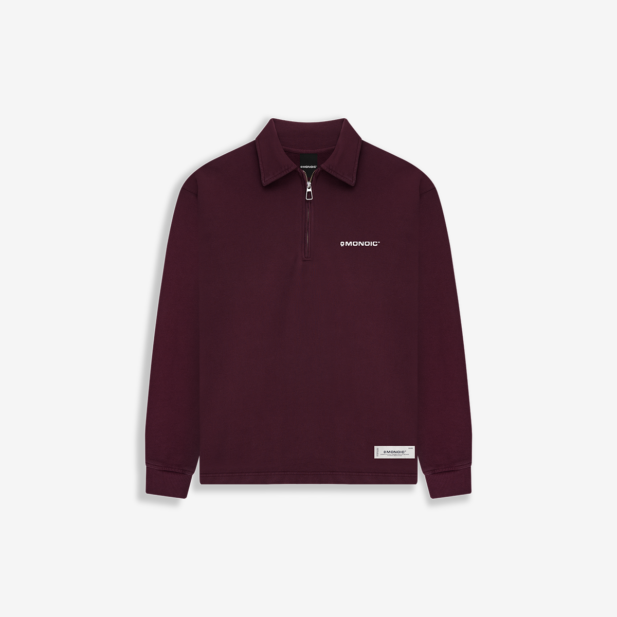 Monoic Quarter Zip V3 - Vino Tinto