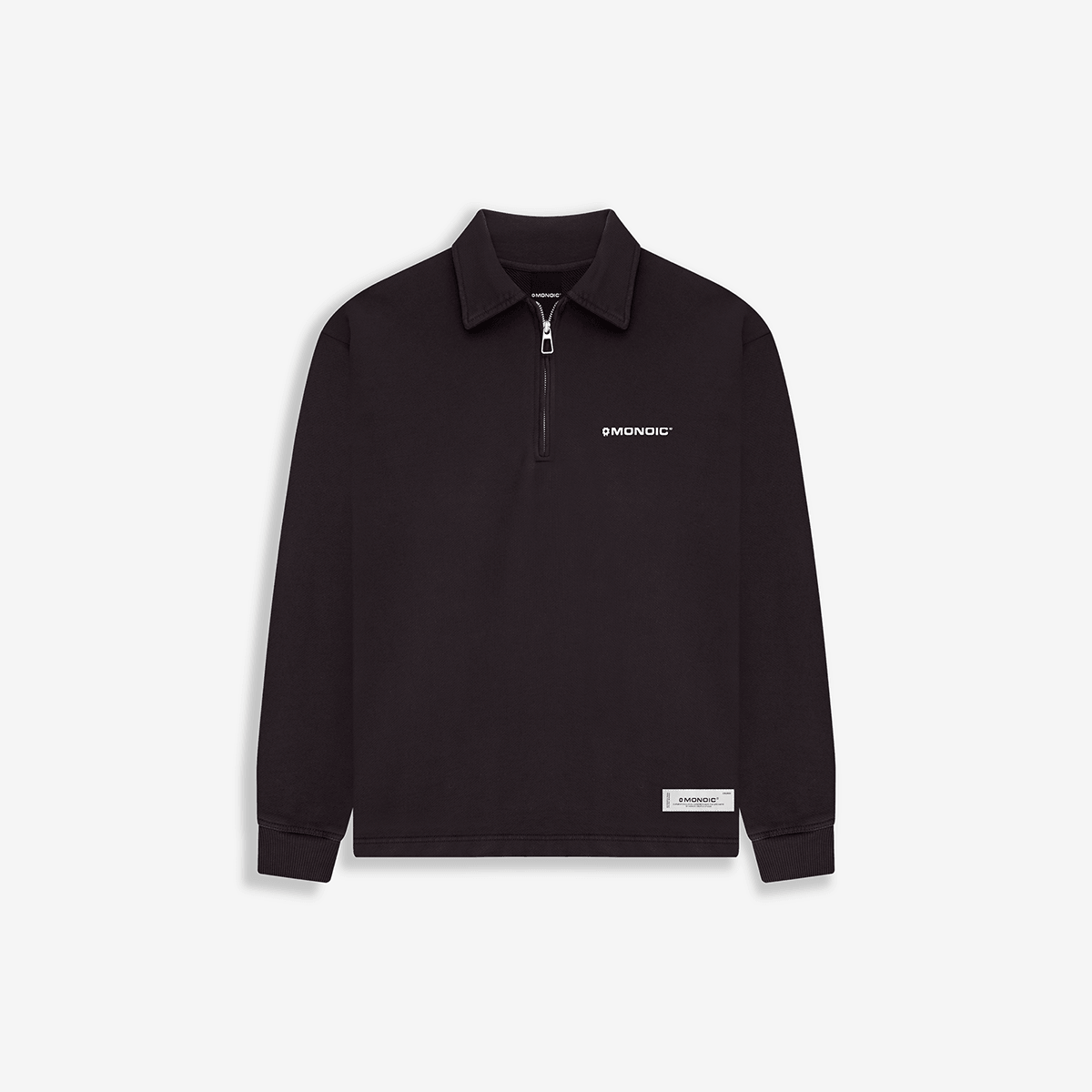 Monoic Quarter Zip V4 - Café Chocolate