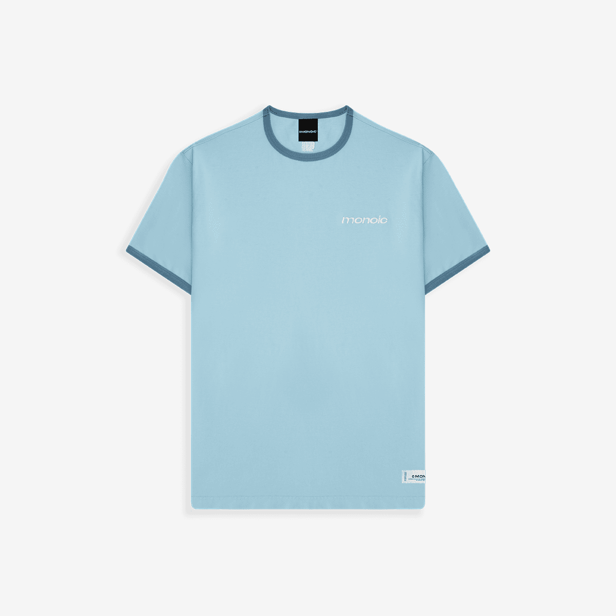Monoic Camiseta Ringer Tee – Azul Cielo
