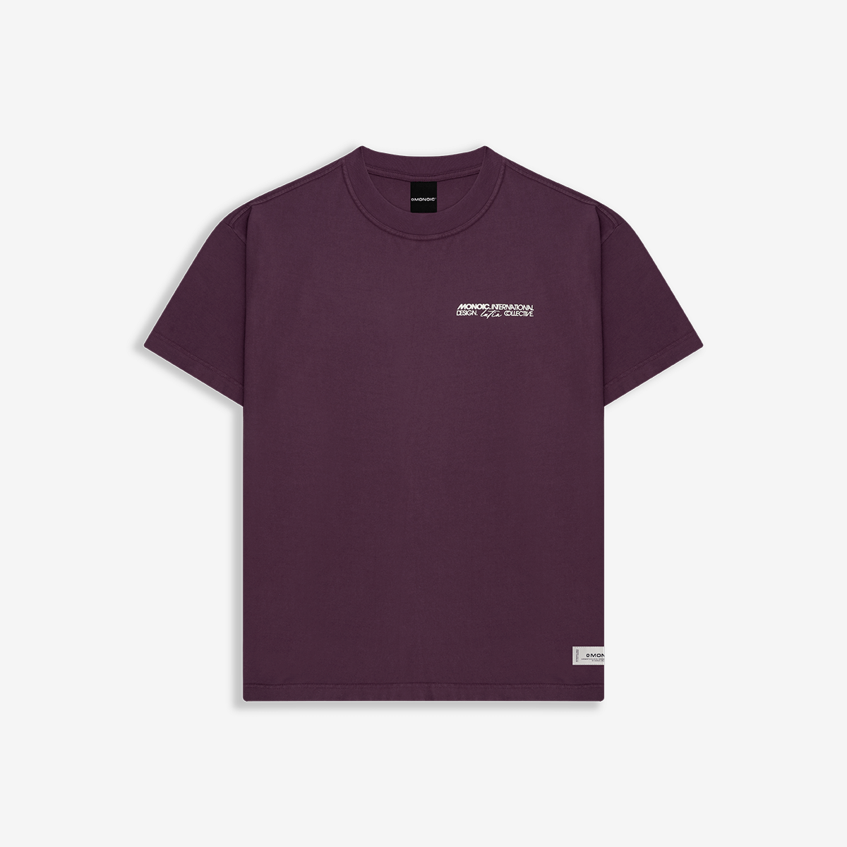 Monoic Camiseta Oversized Built For The World - Burgundy