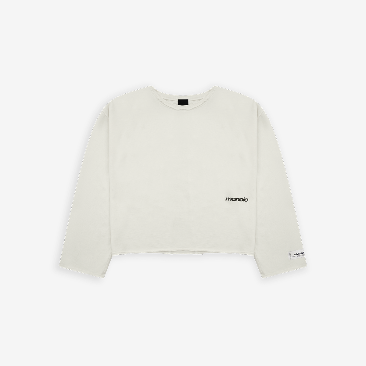Monoic Long Sleeve Boxy T-Shirt – Off White
