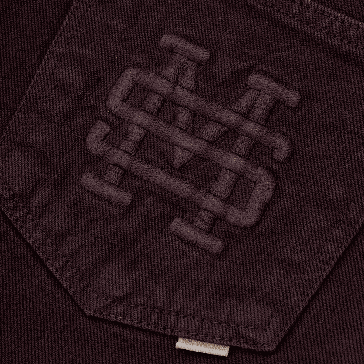 Monoic Pocket Straight Pants – Burgundy